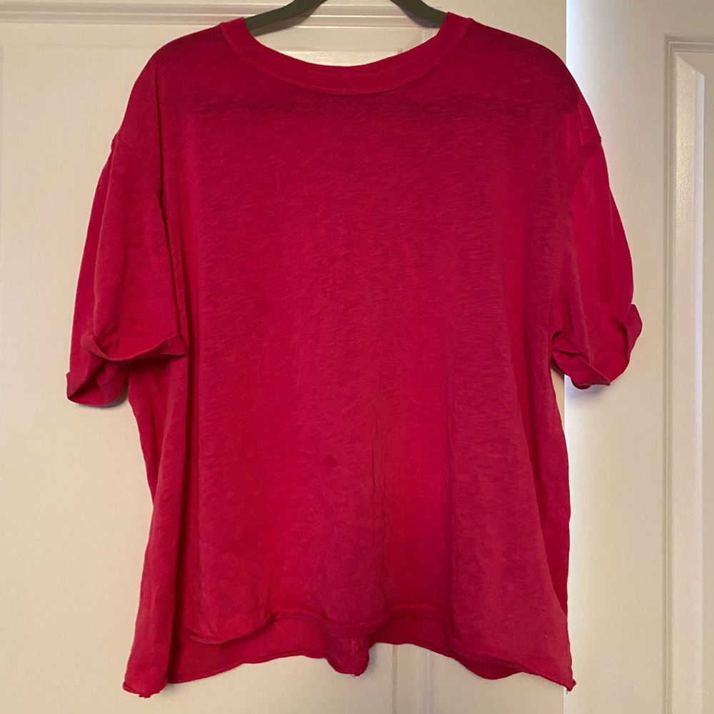 Free people pink t shirt